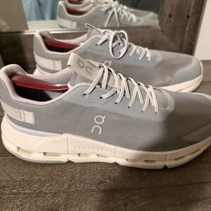 On Running Women's Cloudtec Sneakers in Light Gray and White